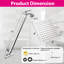 Pomme de douche à pluie réglable-86763646