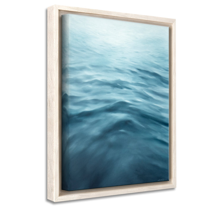 Coastal Retreat  Underwater Clouds XXI - Floater Frame Print on Canvas, 40" H x 30" W x 2.5" D