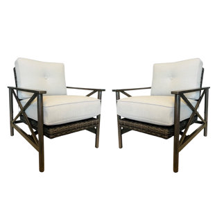 Dylan Patio Motion Chair with Cushions (Set of 2)