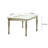 Jharana Extendable Glass Top Solid Wood Base Dining Table