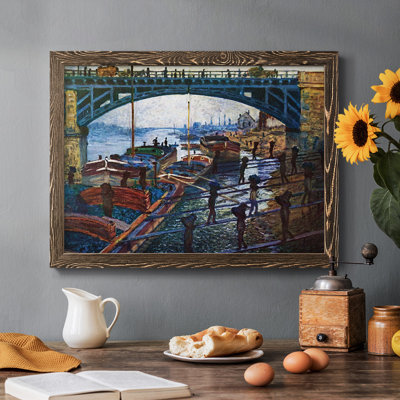 «The Coal Carrier», peinture sur toile encadrée
