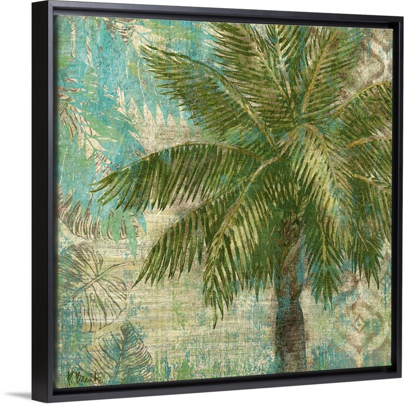 «Aqua Escape II», art mural sur toile, Toile avec cadre noir, H 30 po x l 30 po x P 1,75 po