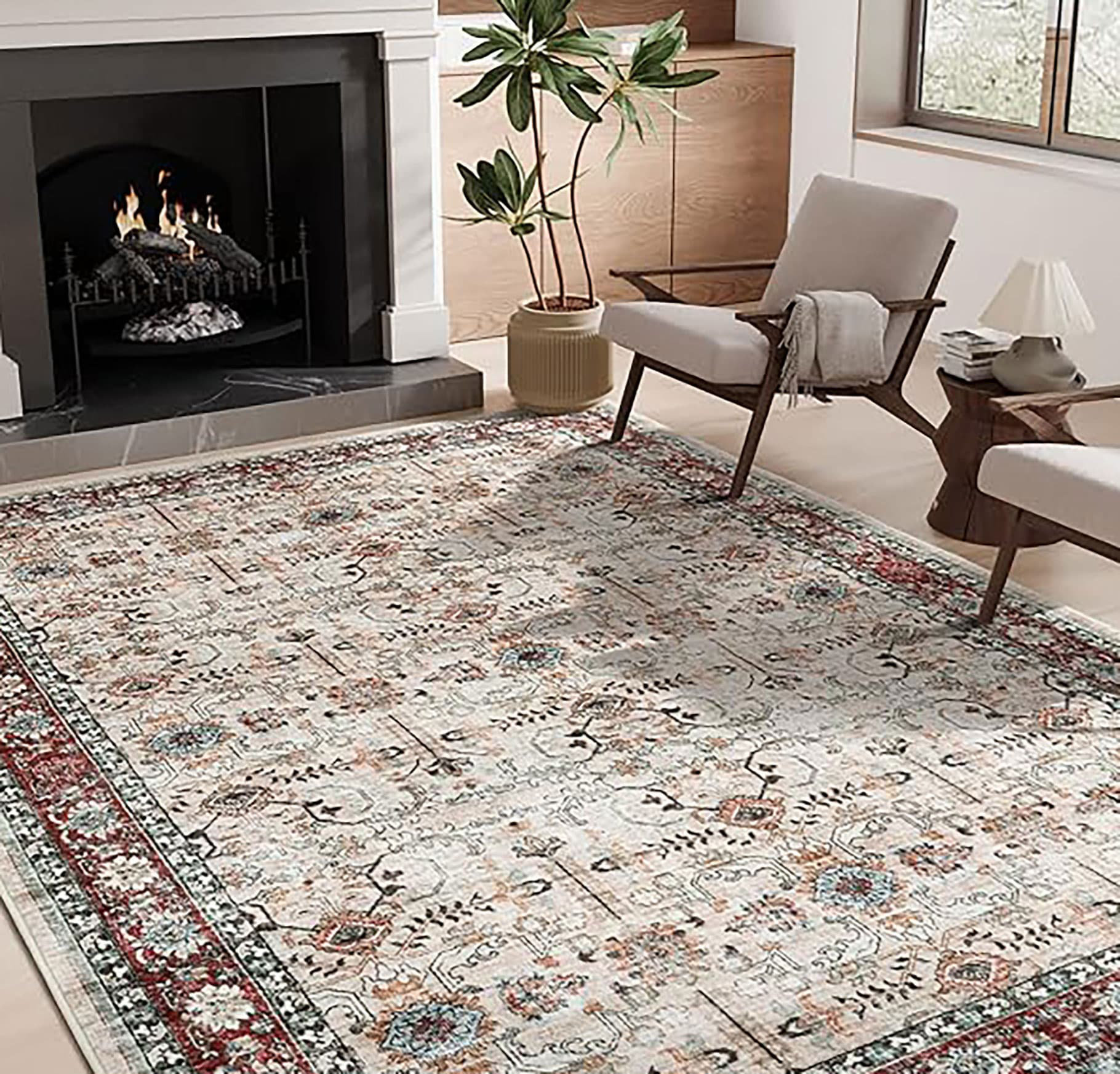Bungalow Rose 4X6 Rug, Washable Rugs For Living Room Entryway Rug,Ultra ...