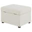 Repose-pieds avec rangement relevable hydraulique Merced Beige pour une organisation discrète et une utilisation polyvalente