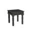 Table de bout 24 po en bois massif vieilli noir