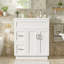 Perelli 30" Bathroom Vanity with Resin Sink, Drawers & Adjustable Shelf