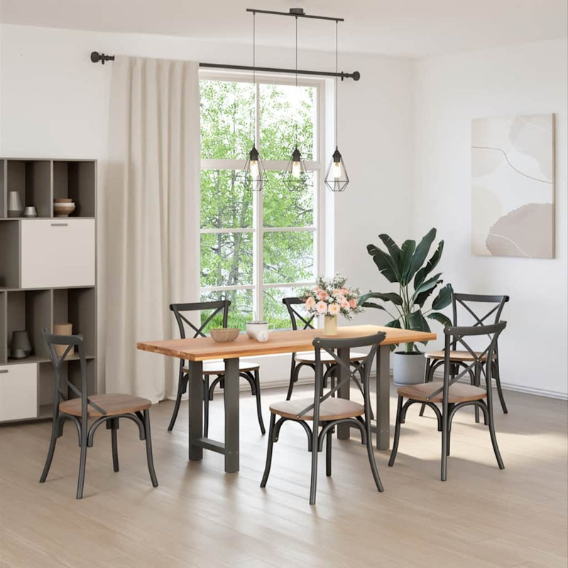 Seaira Coffee Table Legs Steel, 73cm H x 60cm W x 60cm D, Anthracite