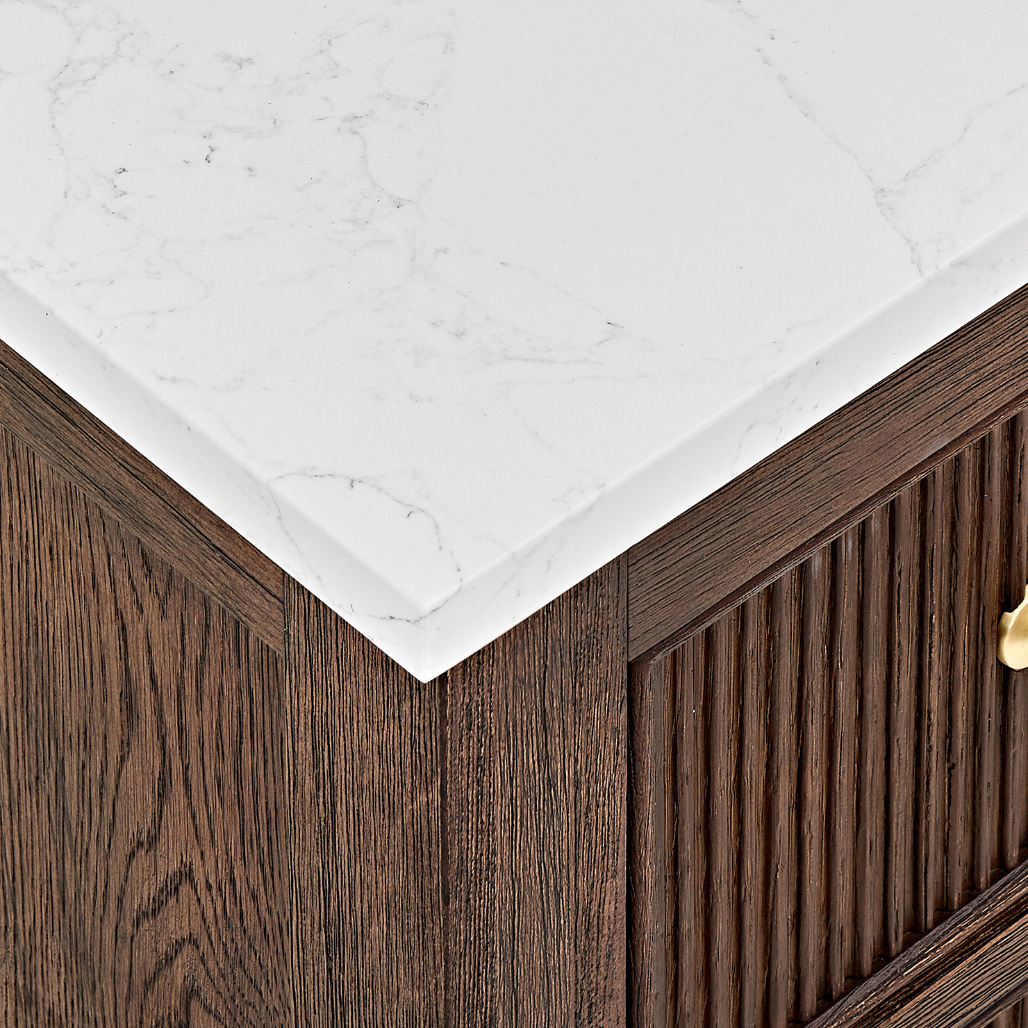 Lala 48" Single Bathroom Vanity, Brown Brushed Oak