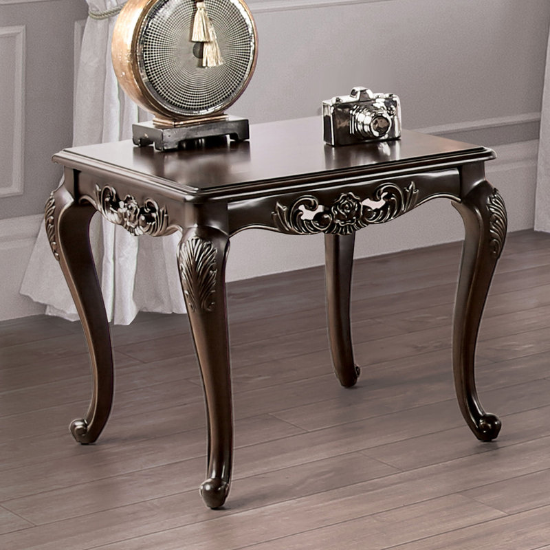 26.5" W Traditional End Table, Java