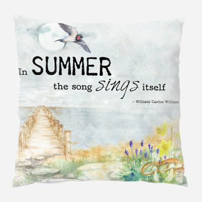 Wharton Quote Throw Pillow