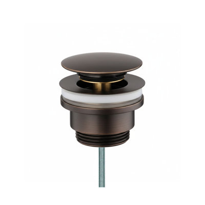 Push Waste Drain in Antique Bronze