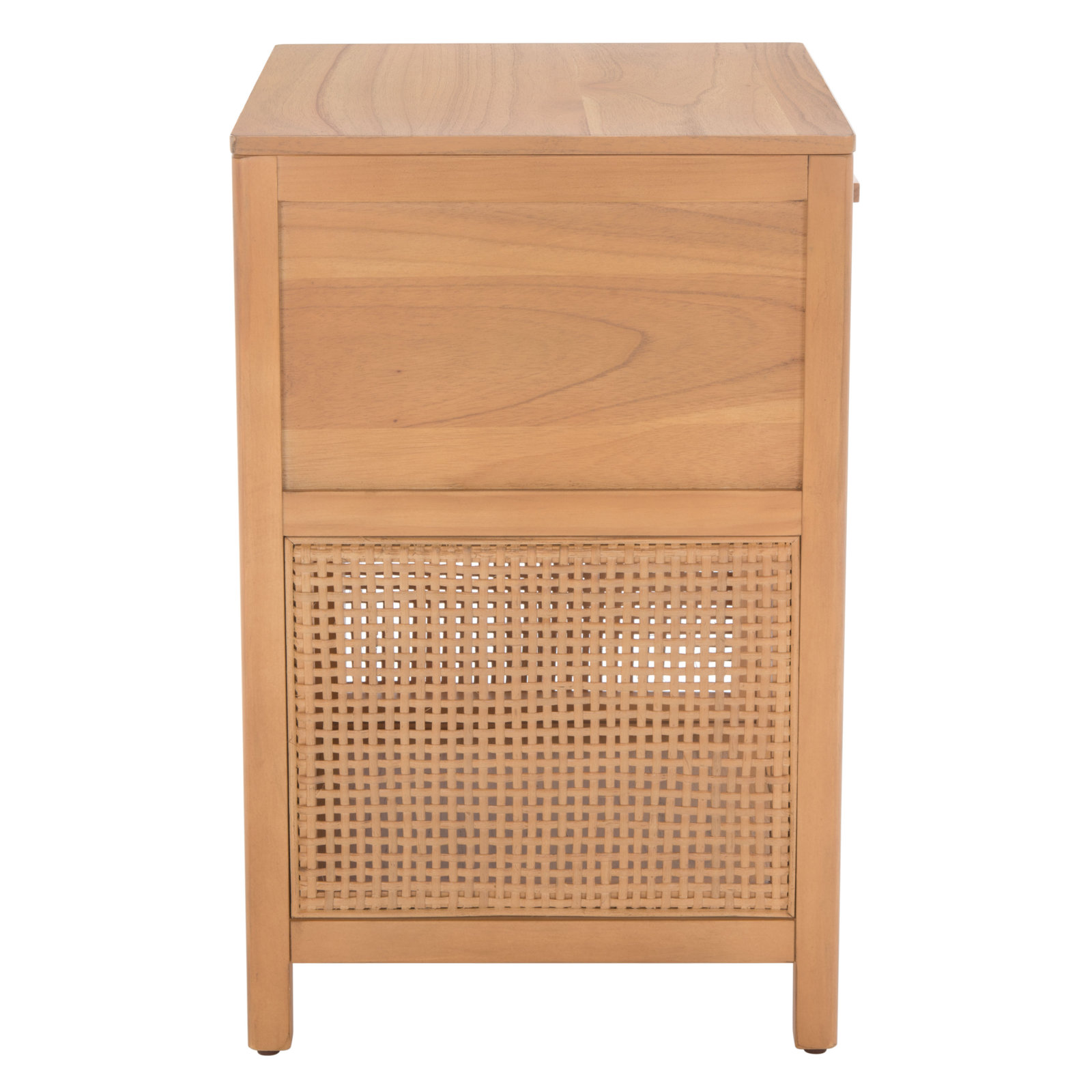 Epaulette Mahogany Nightstand, Natural