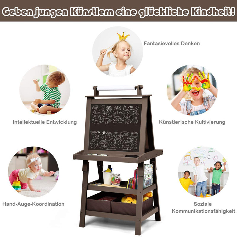 Fenwick Harriet Bee Wood Board Easel, Brown