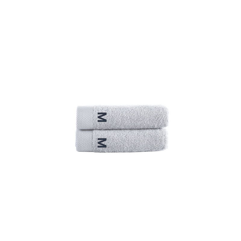 Dierks 2 pcs Hand Towels, M, Silver, Hand Towels - 2 Pack