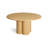 4 Quarter Round Solid Wood Dining Table-90927617-90927618