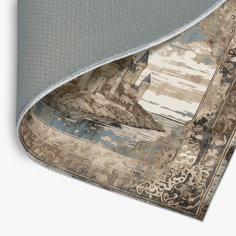 Tapis intérieur et extérieur Knight’s Haven, Rectangulaire 8 pi x 10 pi