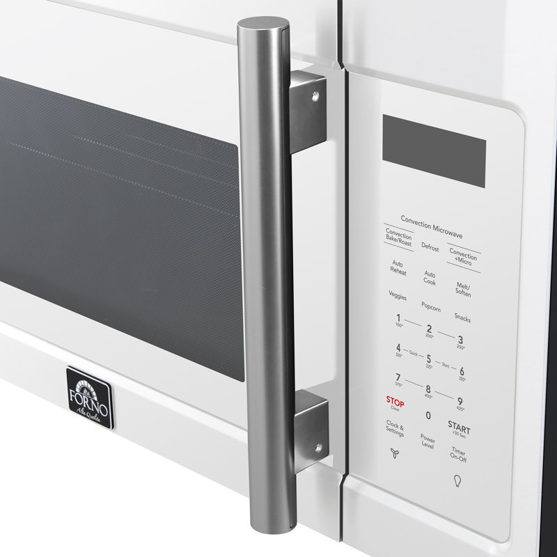 Forno Fornace 30-Inch Over the Range Convection Microwave, White – 1.5 cu.ft, 300 CFM Vent