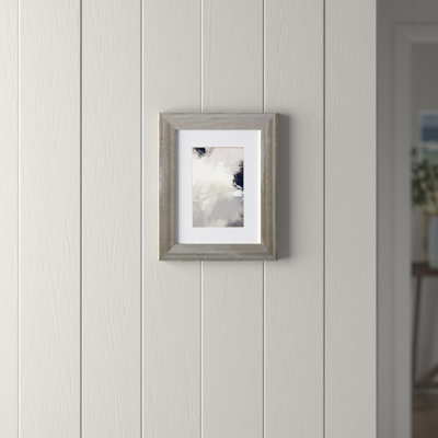 Gray Wood Picture Frame with Mat