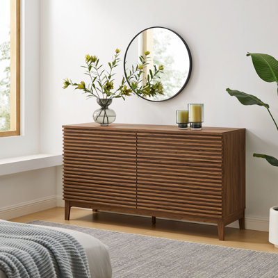 Render 63” 6-Drawer Dresser In Walnut