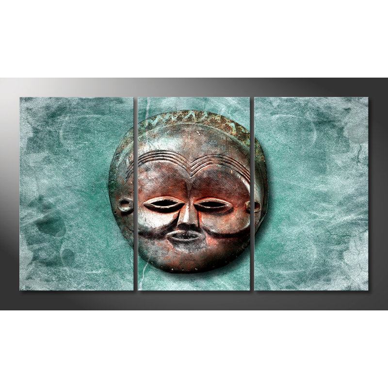 Luna's Face - Wrapped Canvas Print, 100 cm H x 180 cm W, 3 Piece Canvas Set