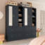 Armoire 4 tiroirs avec miroir Malieka-706316846