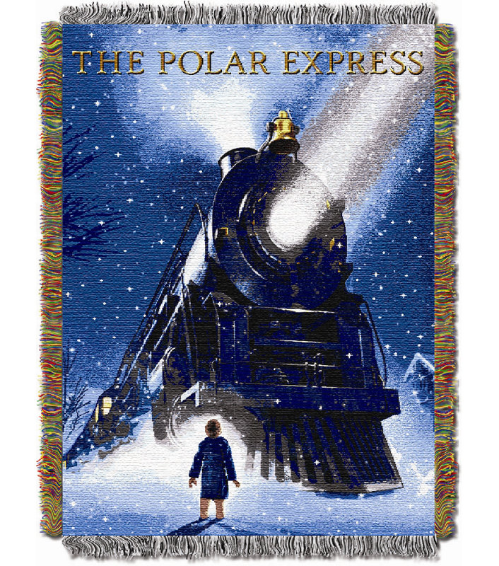 Polar Express Engine Wonder Woven Tapestry Throw Blanket