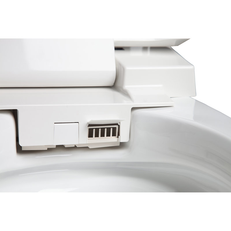 Bidet de toilette allongé intelligent avec chasse d'eau automatique, siège chauffant, séchage à l'air, télécommande, affichage à DEL