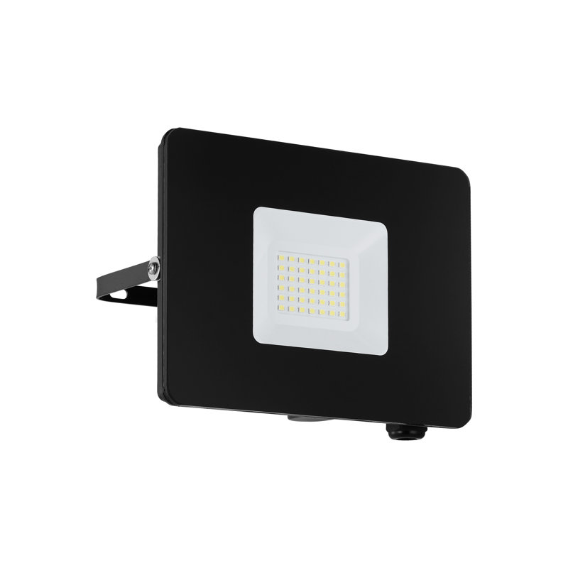 Faedo Integrated LED Outdoor Armed Sconce, 135cm H x 175cm W x 3cm D, Black