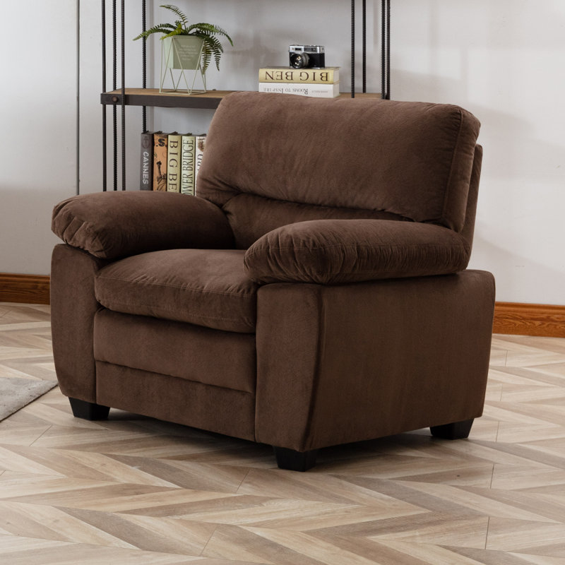 Abreona Upholstered Armchair, Brown