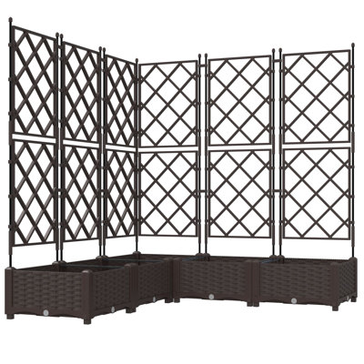 Garden Planter Steel Outdoor Container Modern Decor Terrace Stylish Pot