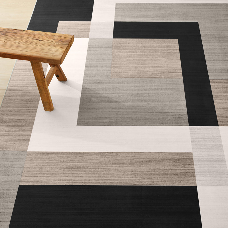 Oriental Machine Tufted Area Rug, Rectangle 120 x 170 cm