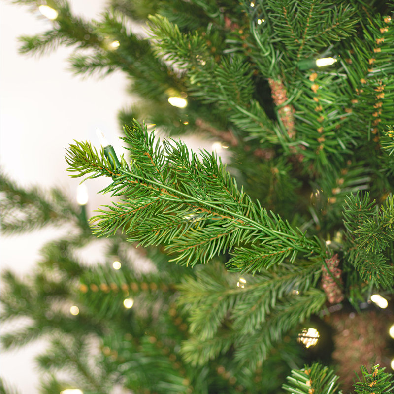7.5' Lighted Artificial Fir Christmas Tree