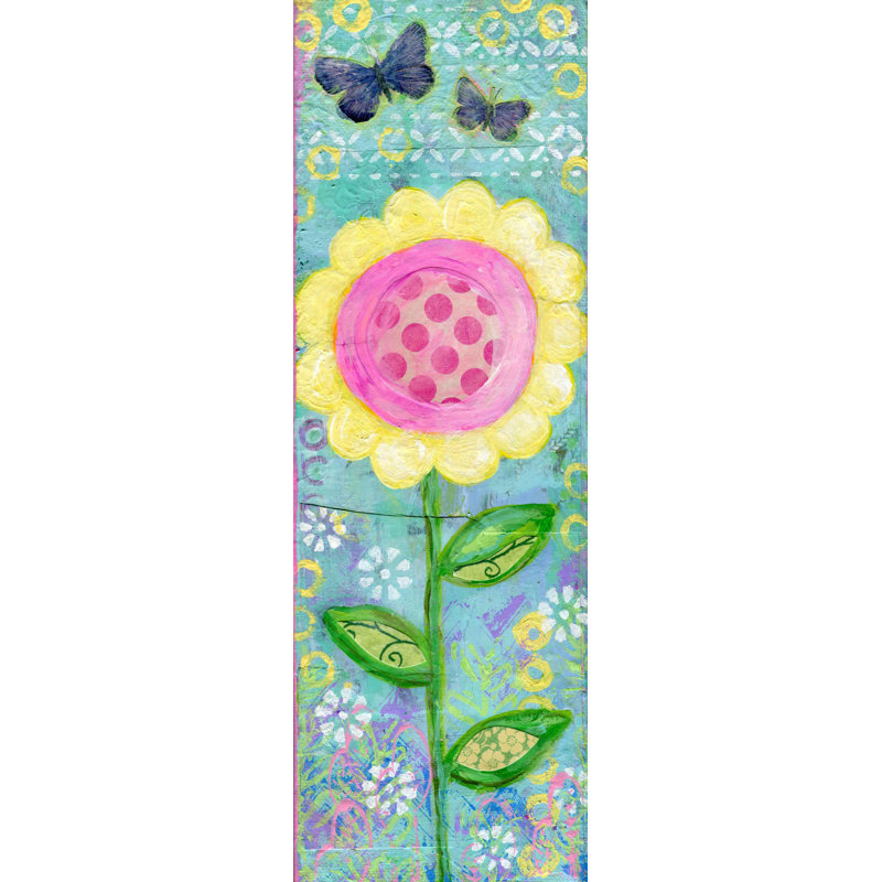 «Happy Today» par Jill Lambert, reproduction sur toile tendue, H 60 po x l 20 po x P 1,5 po