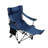 Outdoor Camping Chair, Foldable Portable Adjustable Reclining Chair (Three-Level Adjustment), Side Pockets And Cup Holder, Carry Bag