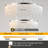 23.6 Inch 3-Light Integrated LED Crystal Chrome Chandelier - Modern Luxury