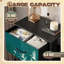 Commode pour chambre à coucher avec 4 tiroirs de rangement Élégantes grues blanches contre commodes turquoise Commode en tissu en acier pour vestibule