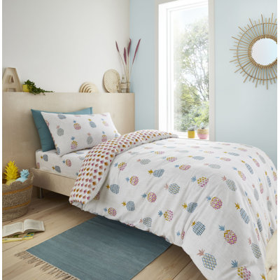Ananas Pineapple Cotton Duvet Cover Set