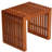 Oneridge Rectangular Teak Outdoor Side Table , 19.25'' in. W 14.75'' in. D
