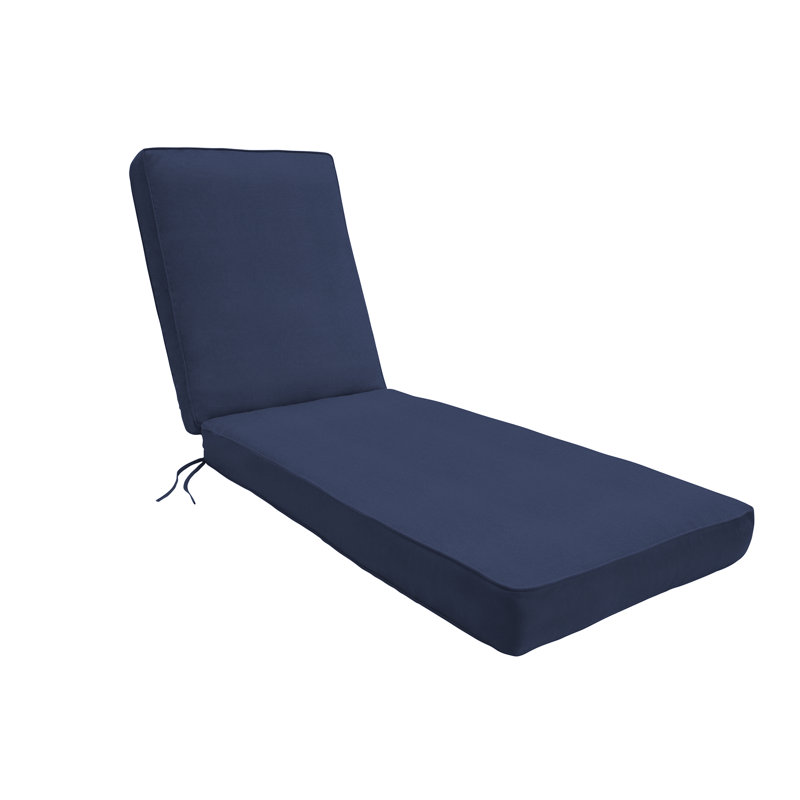 Coussin de siège / dossier d'extérieur Sunbrella, H 23 po x l 23 po x P 75 po, Toile bleu marine Sunbrella®