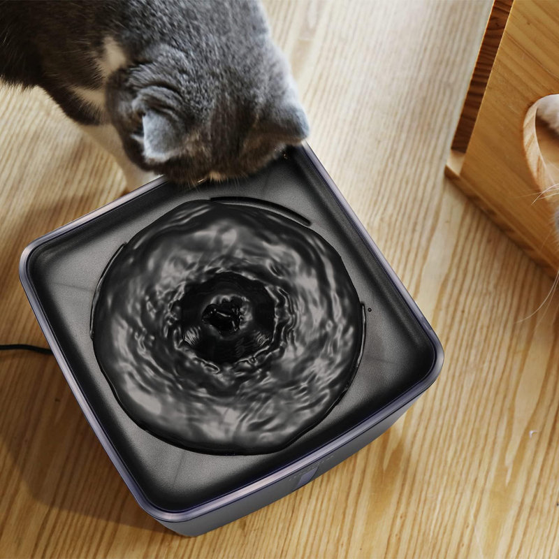 101 oz Plat à eau automatique, Noir