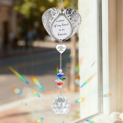 Personalized Crystal Suncatcher, Crystal Rainbow Prism Maker Window Hanging Ornament for Home Decor