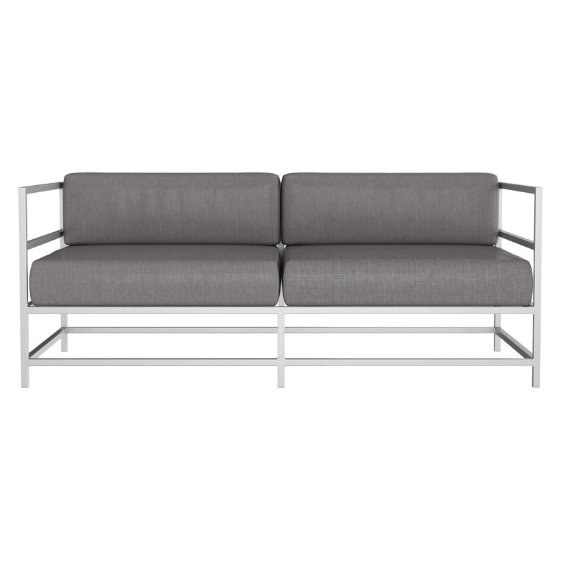 Causeuse Delano, NO, Argent Kessler, Toile granit Sunbrella®