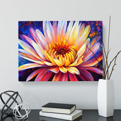 A Chrysanthemum Flower - Wrapped Canvas