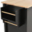 Kitchen Island With 4 Door Cabinet, Two Drawers And Locking Wheels-3732215