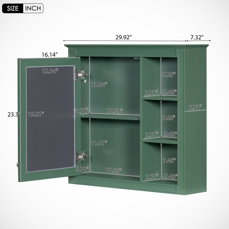Armoire à pharmacie Beerbohm, Vert