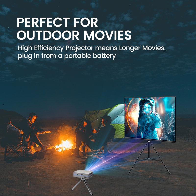 Projecteur de cinéma maison AAXA 450 Lumens avec télécommande incluse