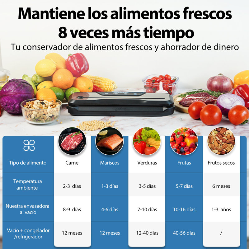 Scelleuse sous vide Aeitto avec puissance de 80 kPa et multifonction 8-en-1