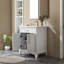 Meuble-lavabo avec lavabo, 2 portes et poignées en métal-87308218