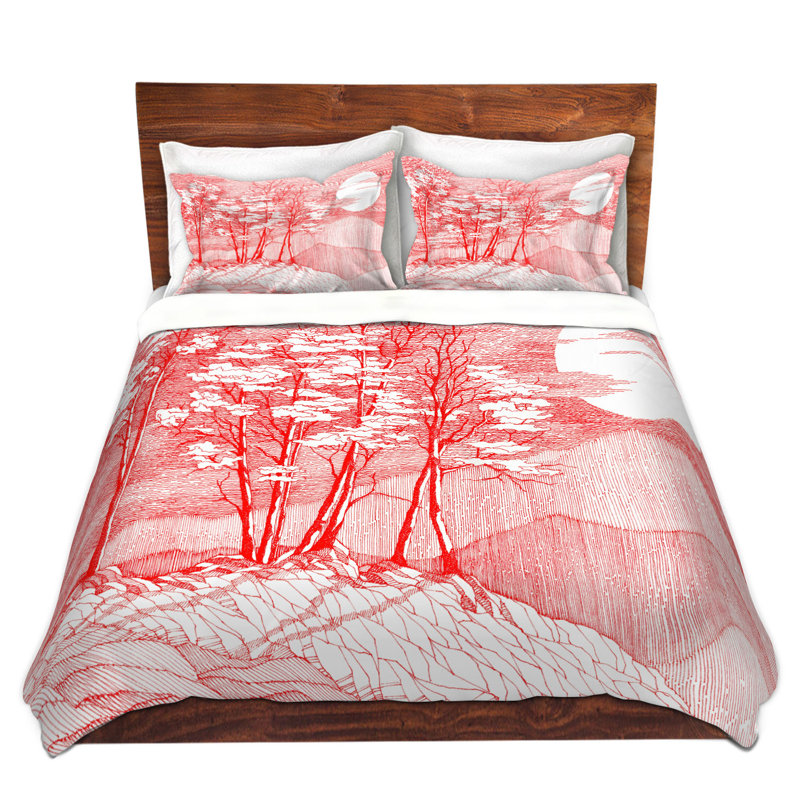 Ensemble de housse de couette moon, 1 housse de couette grand + 2 taies standards