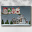 Christmas Christmas Owl Village, reproduction d'art sur toile-1925634811-1925634814